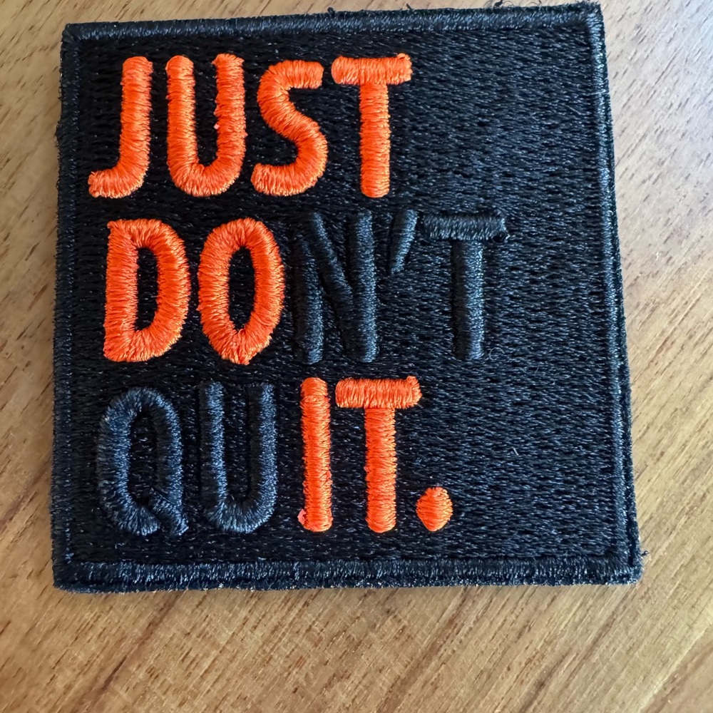 Suburban - Just Don't Quit (Just Do It) Morale Patch - Fire Orange